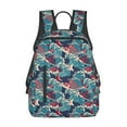 thumbnail image 1 of Naloa Fish In The Wave Print Lightweight DayBackpack Suitable for school, work, shopping, travel, etc., 1 of 5