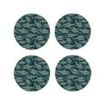 thumbnail image 1 of Naloa Fish Style Leather Coasters for Drinks, Durable Drink Coasters 4 Set for Tabletop Protection, Luxurious Home Décor and Housewarming Gift ( {designName})Round Shape, 1 of 6