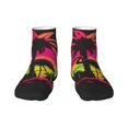 thumbnail image 1 of Naloa Flamingo And Palm Trees At Sunset Ankle Socks for Women Non Slip Socks No Show Socks Classic Low Cut Casual Socks Casual Socks, 1 of 7