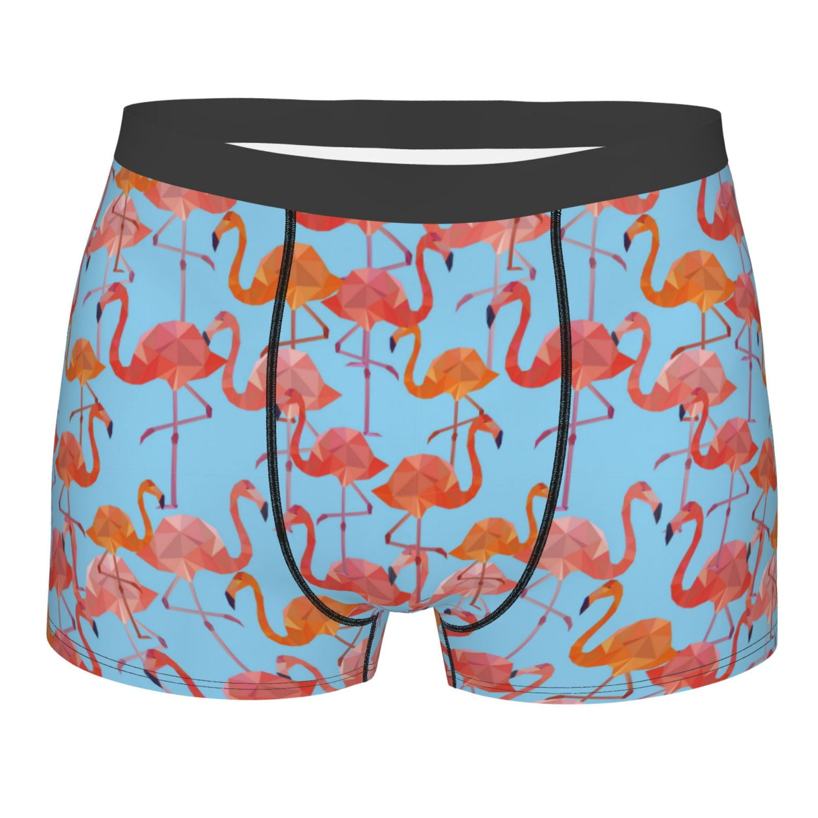 Naloa Flamingo Print Mens Underwear - Boxers for Men, Classic Briefs ...