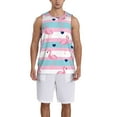thumbnail image 1 of Naloa Flamingo1 Basketball Jersey Reversible Men's Mesh Athletic Sports Shirts Training Practice S-4XL3X-Large, 1 of 6