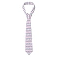 thumbnail image 1 of Naloa Flamingo1 Print Solid Color Tie Formal Necktie for Men，Suitable for business, daily life, work, 1 of 5