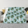 thumbnail image 1 of Naloa Flamingos And Palms Flannel Blankets - Thick and Warm Blanket for Winter, Soft Fuzzy Plush King Blanket for All Seasons60"x50", 1 of 6