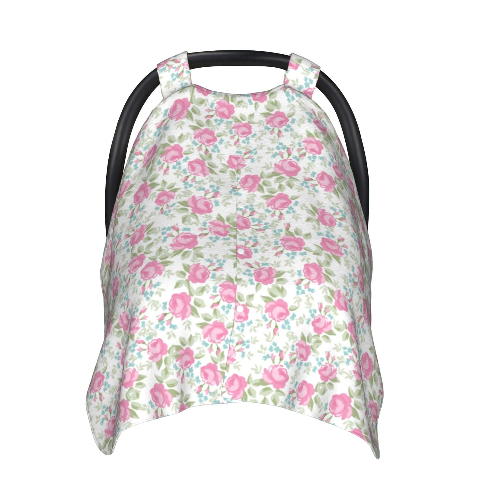 Naloa Floral Baby Car Seat Cover, Breathable Baby Carrier Cover, Multiuse Baby Carrier Cover & Nursing Breastfeeding Cover