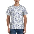 thumbnail image 1 of Naloa Floral Butterfly Men's T-Shirt Sport T-shirt Men's Basic Tee Casual Men's Shirt, Round Neck, Short Sleeves - 3X-Large, 1 of 5