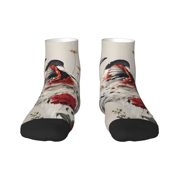 Naloa Floral Leopard Butterflies Ankle Socks for Women Non Slip Socks No Show Socks Classic Low Cut Casual Socks Casual Socks