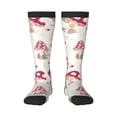 thumbnail image 1 of Naloa Floral Mushroom Thigh High Socks Extra Long Stretchy Sock Women Over Knee High Opaque Stocking Daily Wear, 1 of 6