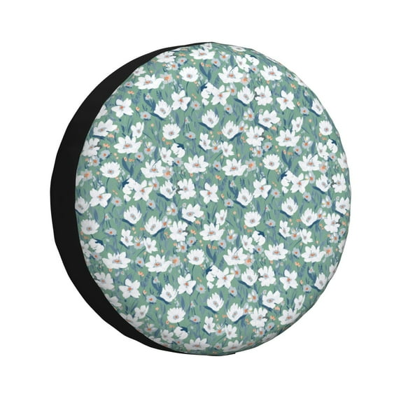 Naloa Floral PVC Leather Spare Tire Wheel Cover for Car Truck SUV Camper Trailer Universal Fit many size16 inch
