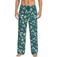 thumbnail image 1 of Naloa Floral Pajama Pants Men, PJ Bottoms, Sleep & Lounge Pants-XX-Large, 1 of 6