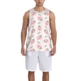 thumbnail image 1 of Naloa Floral Strawberr Basketball Jersey Reversible Men's Mesh Athletic Sports Shirts Training Practice S-4XLSmall, 1 of 6