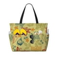 thumbnail image 1 of Naloa Floral with Butterflies Large Capacity Beach Bag, Waterproof Sandproof Beach Swim Pool Bag Tote Bag for Women, 1 of 7