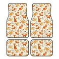 thumbnail image 1 of Naloa Flower Fox Car Foot Mat Set of 4 Pieces - Universal Floor Liner Neoprene Full Set Floor Mats for Cars Trucks SUV, 1 of 7