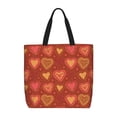 thumbnail image 1 of Naloa Flower Hearts Tote Bag for Women, Foldable Tote Bag With Zipper, Large Shoulder Bag, Top Handle Handbag for Travel, Work, Shopping, 1 of 9