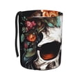 thumbnail image 1 of Naloa Flower Horn Skull Car Trash Can Garbage Car Accessories Trash Can Car Waste Bin for for Driver and Passenger Any Vehicle, 1 of 7