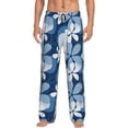 thumbnail image 1 of Naloa Flower Pajama Pants Men, PJ Bottoms, Sleep & Lounge Pants-X-Large, 1 of 6
