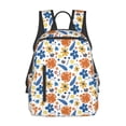 thumbnail image 1 of Naloa Flower Print Lightweight DayBackpack Suitable for school, work, shopping, travel, etc., 1 of 5