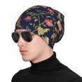 thumbnail image 1 of Naloa Flower Soft Beanie Hat, Knit Beanie Daily Beanie in Fine Knit for Women Men Winter Travel, Outdoor, 1 of 7