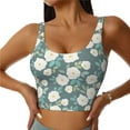 thumbnail image 1 of Naloa Flower Sports Bras for Women, High Support Bra with Removable Pads, Comfortable - Medium, 1 of 9