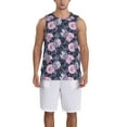 thumbnail image 1 of Naloa Flowers Basketball Jersey Reversible Men's Mesh Athletic Sports Shirts Training Practice S-4XLLarge, 1 of 6