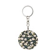 thumbnail image 1 of Naloa Flowers Print Round Keychain Keychain Key Ring, Key Tag, Key Chain Bulk for Gift Accessories (Round), 1 of 7