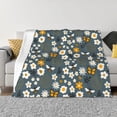 thumbnail image 1 of Naloa Flowers and Bee Flannel Blankets - Thick and Warm Blanket for Winter, Soft Fuzzy Plush King Blanket for All Seasons60"x50", 1 of 6