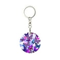 thumbnail image 1 of Naloa Flying Butterflies Print Round Keychain Keychain Key Ring, Key Tag, Key Chain Bulk for Gift Accessories (Round), 1 of 1