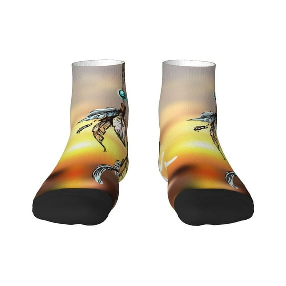 Naloa Follow Your Dream Dreamcatcher Ankle Socks for Women Non Slip Socks No Show Socks Classic Low Cut Casual Socks Casual Socks