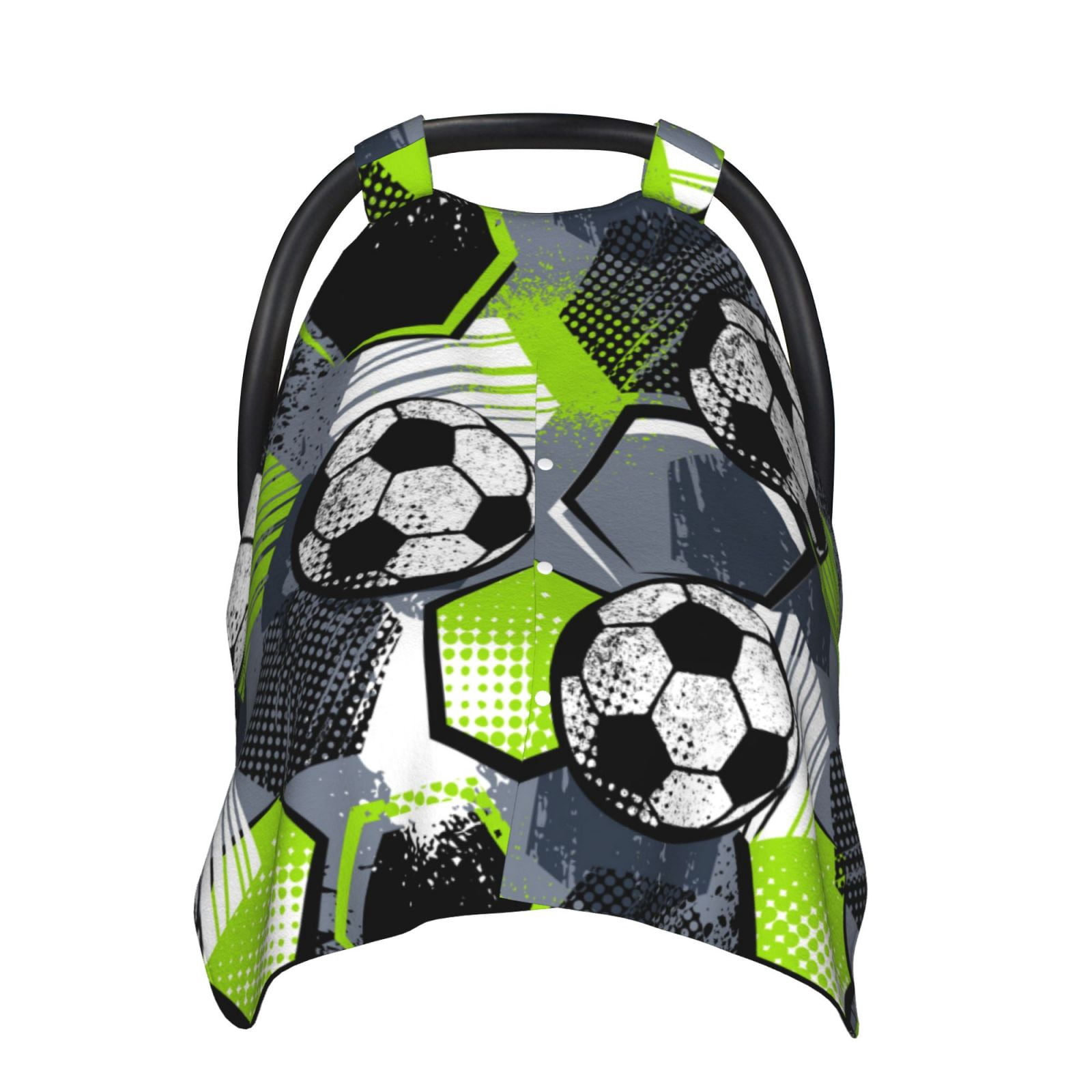 Naloa Football Baby Car Seat Cover, Breathable Baby Carrier Cover, Multiuse Baby Carrier Cover & Nursing Breastfeeding Cover