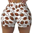 thumbnail image 1 of Naloa Football Biker Shorts for Women Seamless Scrunch Short Women’s Yoga Shorts for Gym Running Sport Shorts - X-Large, 1 of 9