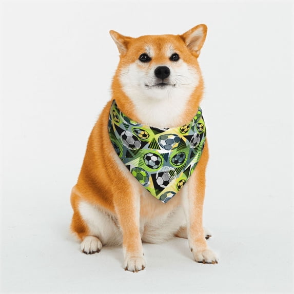 Naloa Football Doodle Dog Bandana Large and Small-Dog Scarf Bib Handkerchief Accessories for Dogs and Cats(S-L)-Large