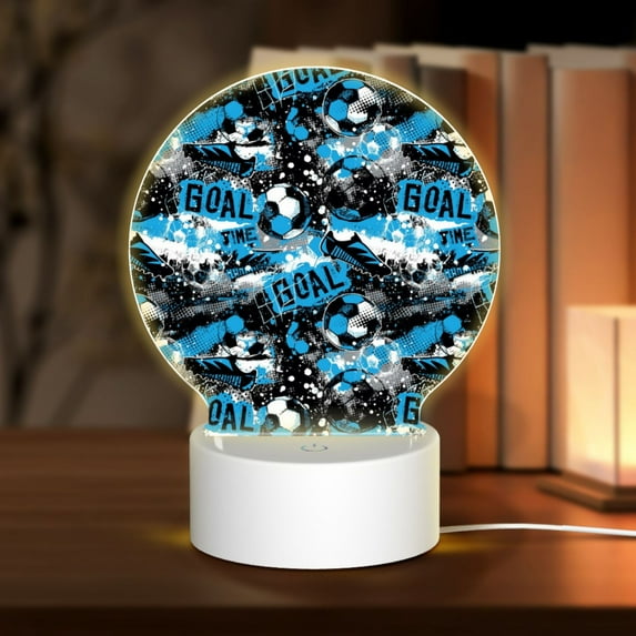 Naloa Football Time Acrylic LED Night Light Custom LED Lights Personalized Nightlight Customized Gifts for Family Couples Friends