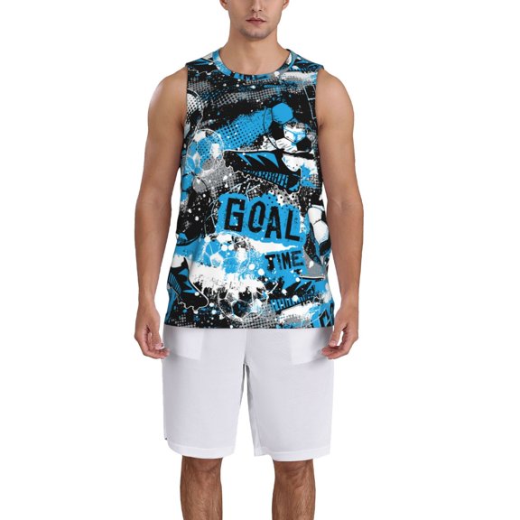 Naloa Football Time Basketball Jersey Reversible Men's Mesh Athletic Sports Shirts Training Practice S-4XLLarge