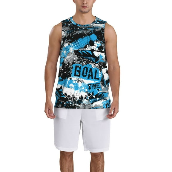 Naloa Football Time Basketball Jersey Reversible Men's Mesh Athletic Sports Shirts Training Practice S-4XLSmall