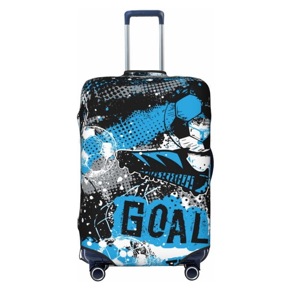 Naloa Football Time Elastic Suitcase Protector, Travel Suitcase Protector Cover Fits 18-32in Suitcase - Large