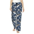 thumbnail image 1 of Naloa Forest Elk Print Women’s Ultra-Soft Comfy Pajama Lounge Pants with Pockets & Drawstring, 1 of 8