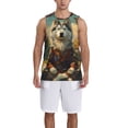 thumbnail image 1 of Naloa Forest Maple Leaf Husky Basketball Jersey Reversible Men's Mesh Athletic Sports Shirts Training Practice S-4XLX-Large, 1 of 6