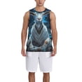 thumbnail image 1 of Naloa Forest Meditating Goat Basketball Jersey Reversible Men's Mesh Athletic Sports Shirts Training Practice S-4XL3X-Large, 1 of 6