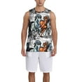 thumbnail image 1 of Naloa Four Running Horses Basketball Jersey Reversible Men's Mesh Athletic Sports Shirts Training Practice S-4XLLarge, 1 of 6