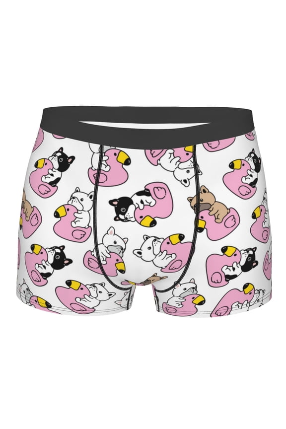 French Bulldog Duck Print Mens Underwear - Boxers for Men, Classic Briefs for Men