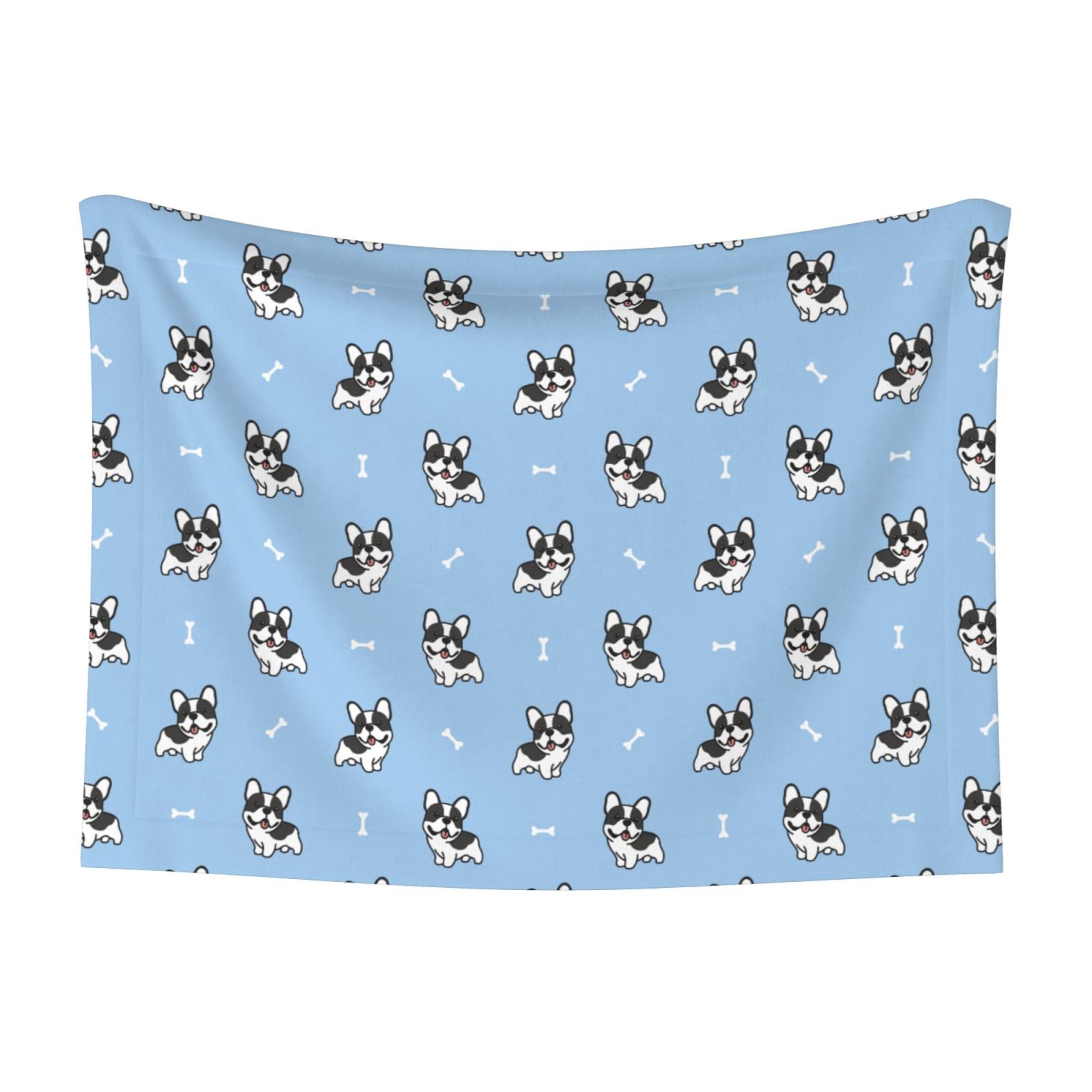 Naloa French Bulldog Puppy Dog Blanket, 3 Sizes Cat Blanket for Indoor Cats Large Medium Small Dog Gifts-Large