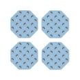 thumbnail image 1 of Naloa French Bulldog Puppy Leather Coasters for Drinks, Durable Drink Coasters 4 Set for Tabletop Protection, Luxurious Home Décor and Housewarming Gift ( {designName})Octagon, 1 of 6