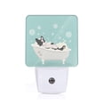 thumbnail image 1 of Naloa French Bulldog Taking a Bath Night Lights Plug into Wall, Dusk to Dawn Sensor Warm White Led Night Light 0.5W, Nightlight suit for Adults, Bedroom, Bathroom, Hallway, Kitchen, 1 of 5