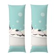 thumbnail image 1 of Naloa French Bulldog Taking a Bath Super Soft 20x60 Body Pillow Case,Long Side Hidden Zipper（PILLOWS ARE NOT INCLUDED）, 1 of 1