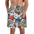 thumbnail image 1 of Naloa French Food Men's Beach Shorts, Surfing shorts, Swim trunks, Quick Dry Swim Trunks for Surfing Beach Fun - XX-Large, 1 of 1