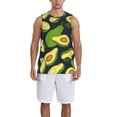 thumbnail image 1 of Naloa Fresh Avocado Basketball Jersey Reversible Men's Mesh Athletic Sports Shirts Training Practice S-4XLXX-Large, 1 of 6
