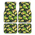 thumbnail image 1 of Naloa Fresh Avocado Car Foot Mat Set of 4 Pieces - Universal Floor Liner Neoprene Full Set Floor Mats for Cars Trucks SUV, 1 of 7