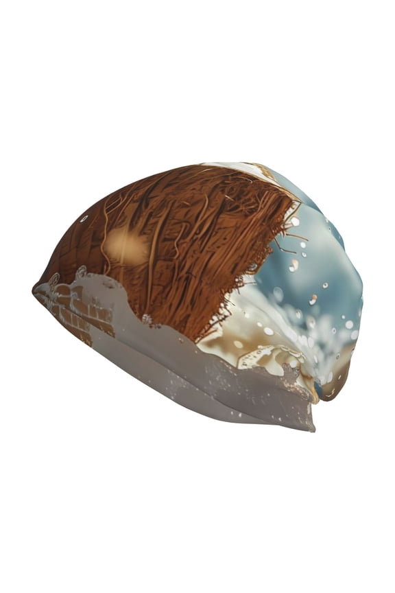 Fresh Coconut Splash Beanie for Men Women Knitted Unisex Winter Hat Beanies Cap Knit Cuffed Beanies Hats
