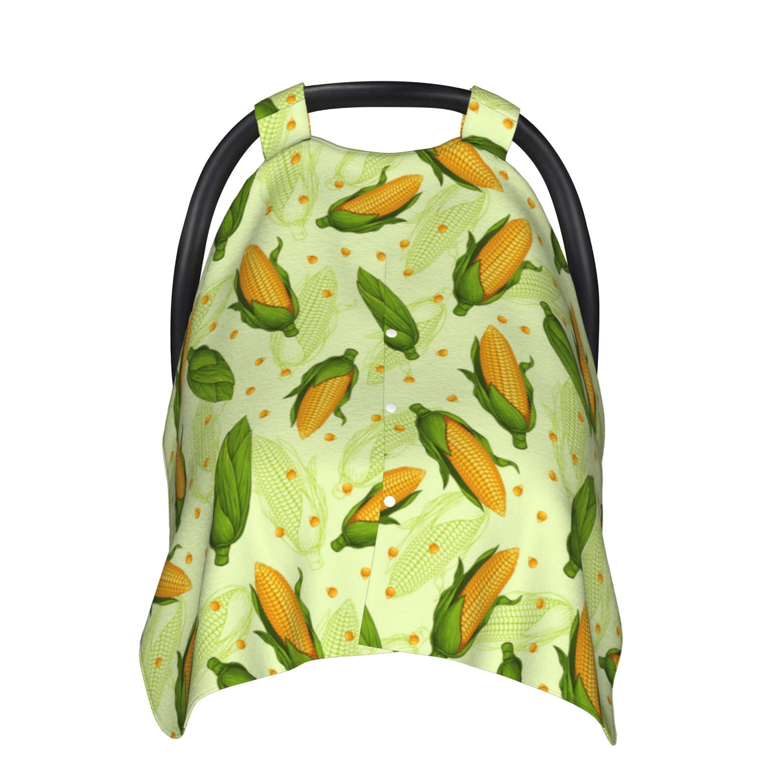 Naloa Fresh Corn Baby Car Seat Cover, Breathable Baby Carrier Cover, Multiuse Baby Carrier Cover & Nursing Breastfeeding Cover