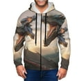 thumbnail image 1 of Naloa Friendship Dragon Men’s Hoodies, Zip up Hoodie, Sweatshirts,Hoodies for Men Sizes S-3XL-Medium, 1 of 5