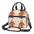 thumbnail image 1 of Naloa Frog Sitting On Mushroom Print Lunch Bag for Women & Men Insulated Lunch Box or Cooler Lunch Tote Bags for Work, Travel, Outdoor, 1 of 5